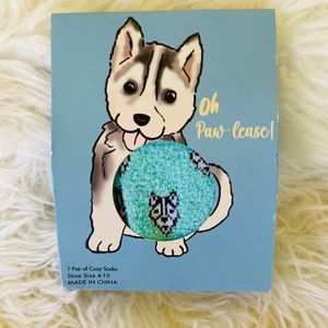 Oh Pawlease Husky Socks